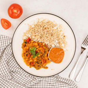 Indian Style Chickpeas with Cauli & Rice Medley (V)