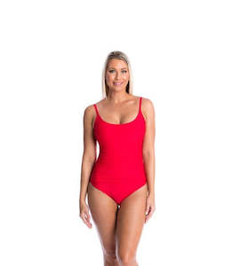 Mastectomy: Red Elle Bea one piece (Final Sale)