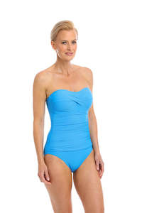 Final Sale: Blue Ribbed Texture Ombre Bandeau (Final Sale)