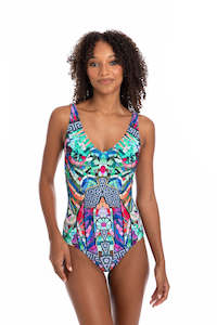 Sale: Verona V Neck Plunge One Piece Swimsuit