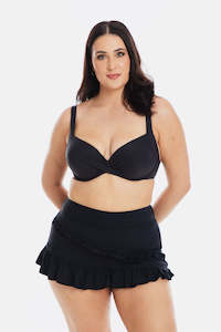 Black Crossover Bikini Top (Final Sale)