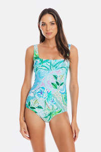 Lucca Square Neck One Piece Swimsuit