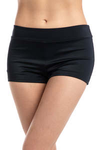 Tankini Separates: Black Boyleg Pant Short