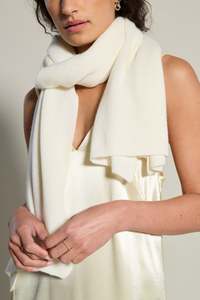 Cashmere Scarves Gloves: Fishermans Rib Scarf