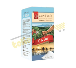 Products: Cà phê muối hòa tan C & Sea hộp giấy 160g (10 gói x16g)