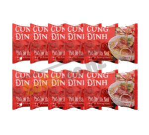 Set of Cung Dinh beef noodle soup 10 x 68g