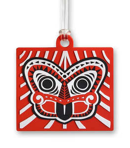 Scandi Tiki Luggage Tag