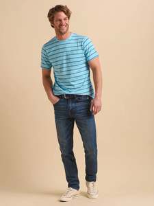 Menswear: Blue Stripe Tee