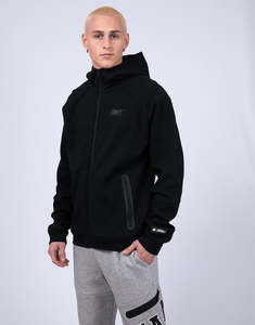 Tech Zip Hoodie - Black
