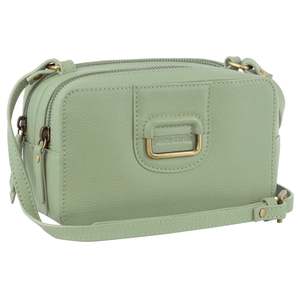 Womenswear: Pierre Cardin Ladies Leather Crossbody Bag/Clutch - Jade