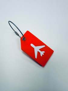 Silicone Luggage Tag - Red