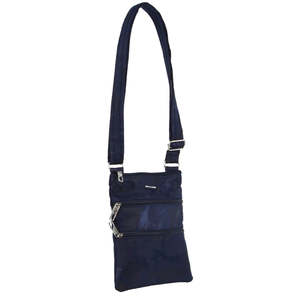 Travel: Pierre Cardin Anti-Theft Cross Body Travel Bag - Navy Camo