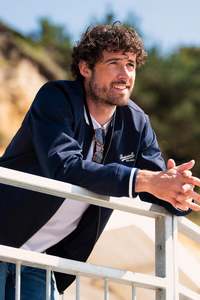 Winter Jackets: Navy Bomber Jacket