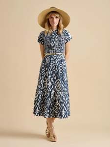 Brakeburn: Ikat Maxi Shirt Dress