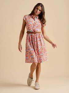 Spring Vine Knee Length Dress