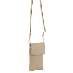 Pierre Cardin: Leather Phone Cross Body Bag - Gold