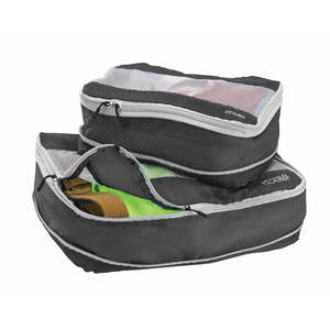 Lewis N Clark: EXPANDING PACKING CUBES CHARCOAL - 2-PACK