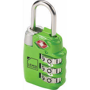 Lewis N Clark: TSA COMBINATION LOCK - GREEN