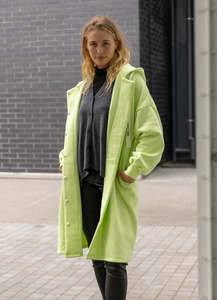 Taylor Sweatshirt Coat - Light Green
