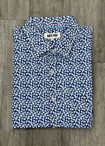 Sale: MRMR Long Sleeve Shirt - Small Blue Hearts