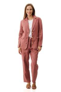 Linen blazer - Mocha