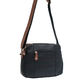 Milleni Black & Brown Nappa Leather Handbag