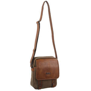 PIERRE CARDIN BROWN CROSS BODY BAG