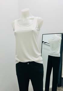 Suzy D: Suzy D Diana Tank Top - Cream