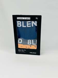 Blend Menswear: Blend 2-Pack Trunks - Orange/Navy