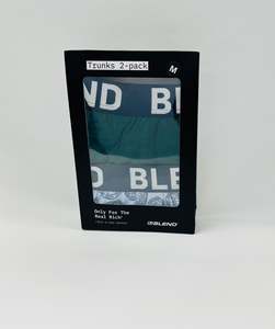 Blend Menswear: Blend 2-Pack Trunks - Green/Blue