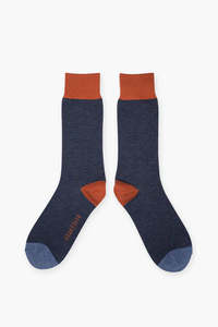 Brakeburn Socks: BRAKEBURN MENS NAVY SOCKS