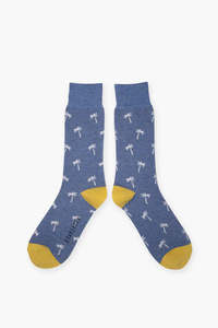 Brakeburn Socks: BRAKEBURN MENS PALM TREE SOCKS
