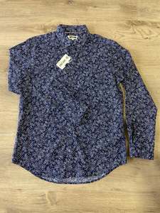 MRMR LONG SLEEVE SHIRT - NAVY
