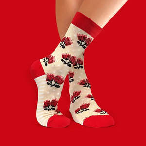 Socks: Scandi Pohutukawa Socks