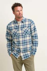 Teal Blue Check Shirt