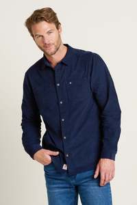 Shirts: Navy Corduroy Shirt