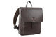 Pierre Cardin Leather Backpack Travel Bag Satchel - Brown
