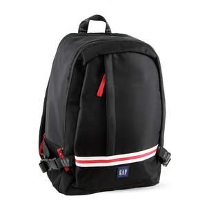 School: Nylon Travel Backpack -- Black