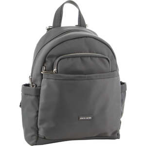 School: Pierre Cardin RFID Backpack in Grey