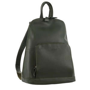 School: Milleni Leather Backpack - Grape Leaf