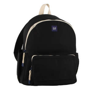 School: Nylon Travel Backpack - Black