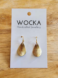Jewellery: Brass Drop Earrings