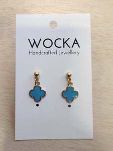 Jewellery: Blue Flower Stud