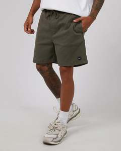 Mens Shorts: Jogger Shorts - Khaki