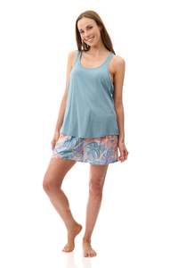 Summer Sale: Tanika Short Pyjamas - Mango Lagoon