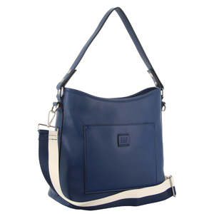 Vegan Leather: Ladies Tote Handbag - Navy
