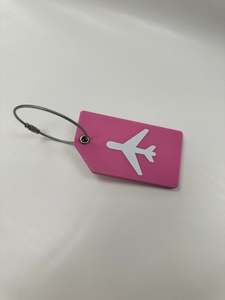 Travel: Silicone Luggage Tag - Baby Pink