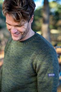 Khaki Crew Neck Knit Jumper