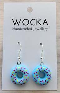 Blueberry Donut Earrings