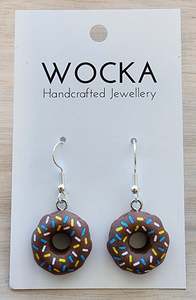 Jewellery: Chocolate Donut Earrings